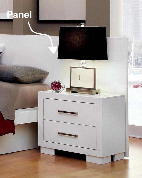 Jessica Nightstand Panels White (Set of 2) - American Home Express Outlet (San Antonio, TX)