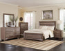 Kauffman California King, E.king, & Queen Panel Bed Washed Taupe - American Home Express Outlet (San Antonio, TX)