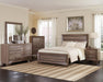 Kauffman California King, E.king, & Queen Panel Bed Washed Taupe - American Home Express Outlet (San Antonio, TX)