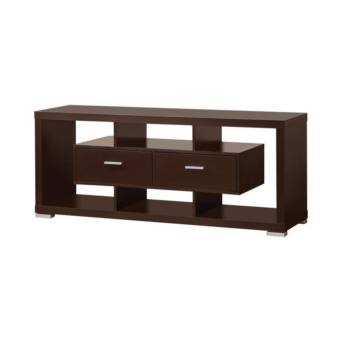 Casey 2-drawer Rectangular TV Console Cappuccino - American Home Express Outlet (San Antonio, TX)