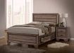 Kauffman California King, E.king, & Queen Panel Bed Washed Taupe - American Home Express Outlet (San Antonio, TX)