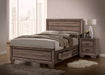 Kauffman California King, E.king, & Queen Panel Bed Washed Taupe - American Home Express Outlet (San Antonio, TX)