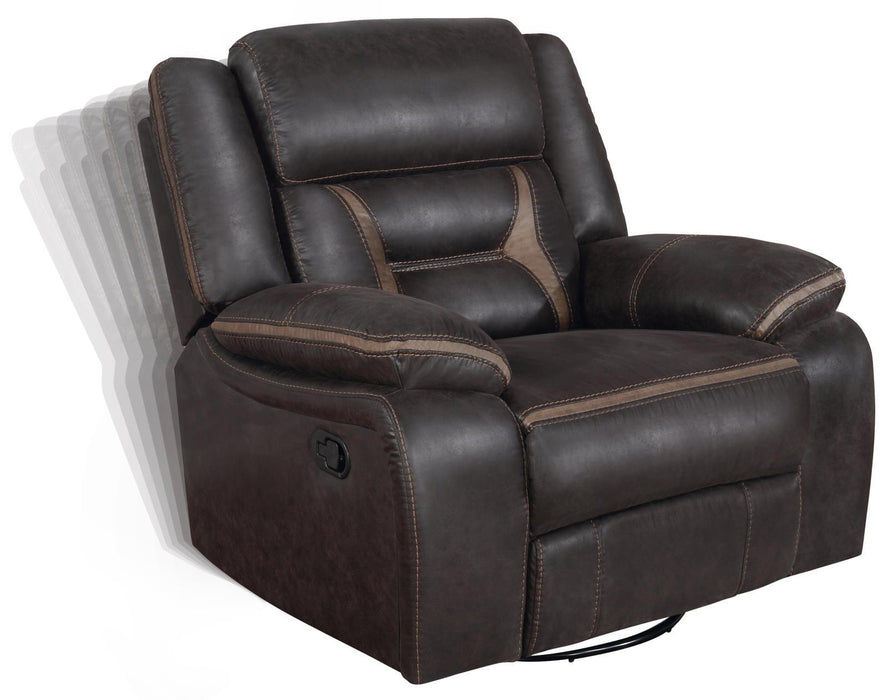 Greer Upholstered Tufted Back Glider Recliner