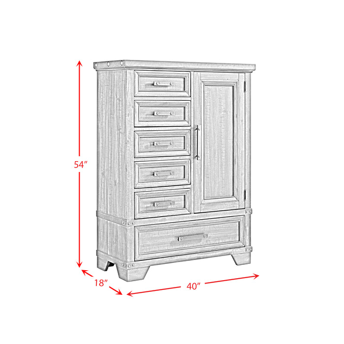 Colorado City 6-Drawer Door Chest in Charcoal - American Home Express Outlet (San Antonio, TX)