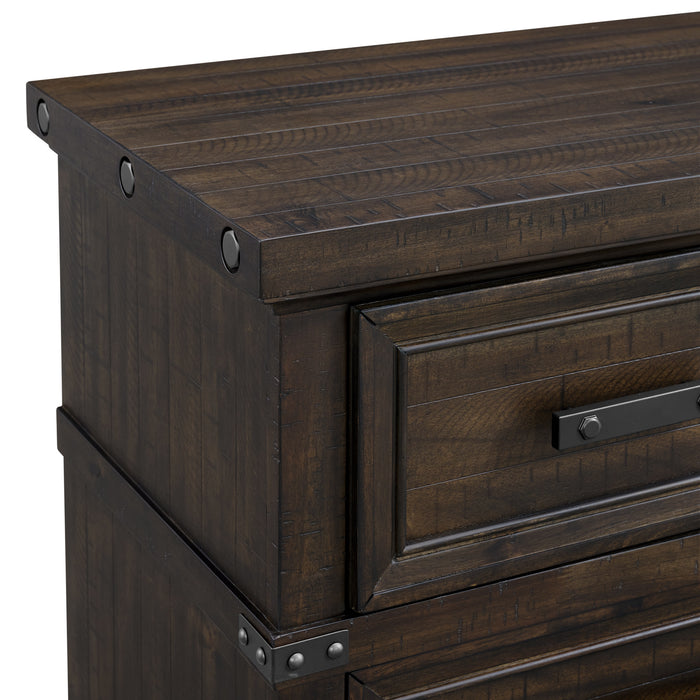 Colorado City 6-Drawer Door Chest in Charcoal - American Home Express Outlet (San Antonio, TX)
