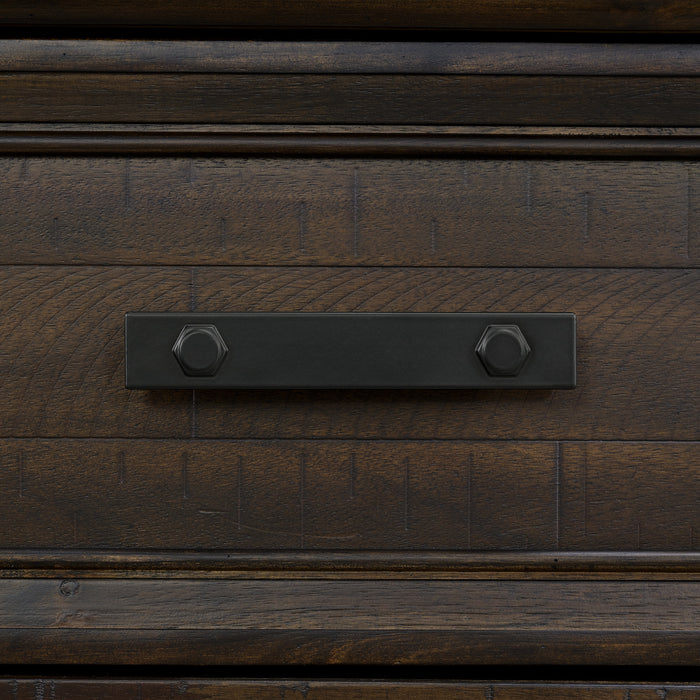 Colorado City 2-Drawer Nightstand with USB in Charcoal - American Home Express Outlet (San Antonio, TX)