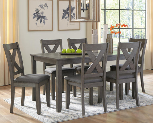 Caitbrook Dining Table and Chairs (Set of 7) - American Home Express Outlet (San Antonio, TX)