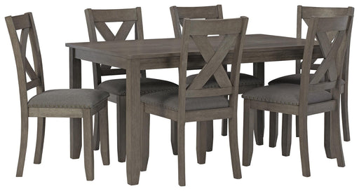 Caitbrook Dining Table and Chairs (Set of 7) - American Home Express Outlet (San Antonio, TX)