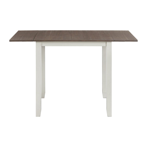 Martin 3 pc Drop Leaf Dining Set (Dark Brown Top - White Base) - American Home Express Outlet (San Antonio, TX)