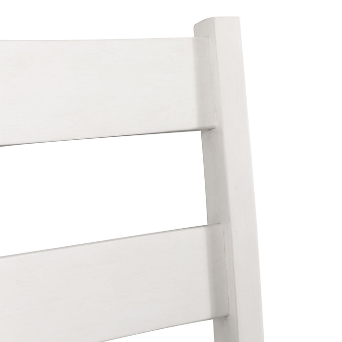 Martin 5pc Counter Set (Dark Brown Top - White Base) - American Home Express Outlet (San Antonio, TX)