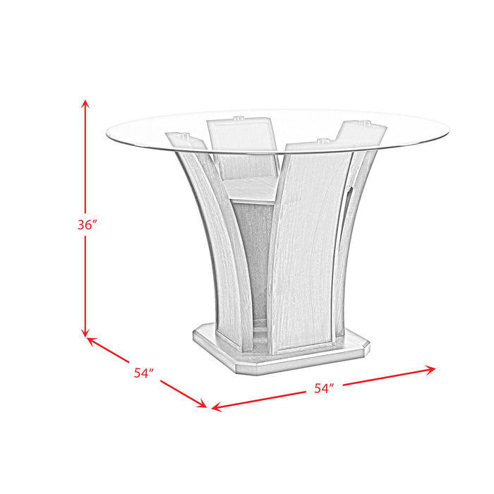 Dapper 5PC Round Counter Height Dining Set-Table & Four Chairs - American Home Express Outlet (San Antonio, TX)