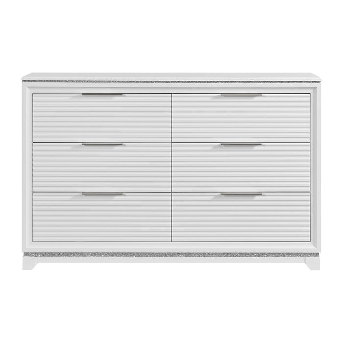 Denmark 6-Drawer Dresser in White - American Home Express Outlet (San Antonio, TX)