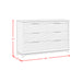 Denmark 6-Drawer Dresser in White - American Home Express Outlet (San Antonio, TX)