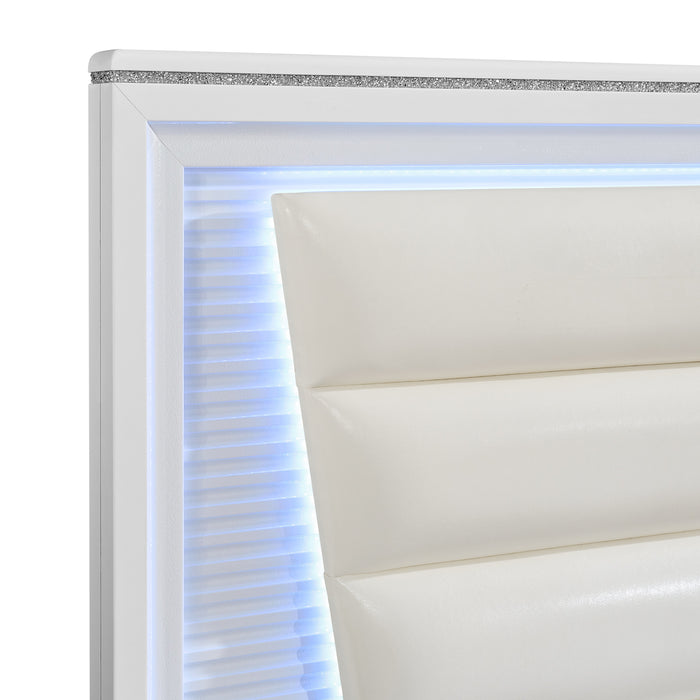 Denmark UPH Bed with Lights - American Home Express Outlet (San Antonio, TX)