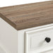 Eastwood Youth 3-Drawer Nightstand in Brown and Off-White - American Home Express Outlet (San Antonio, TX)