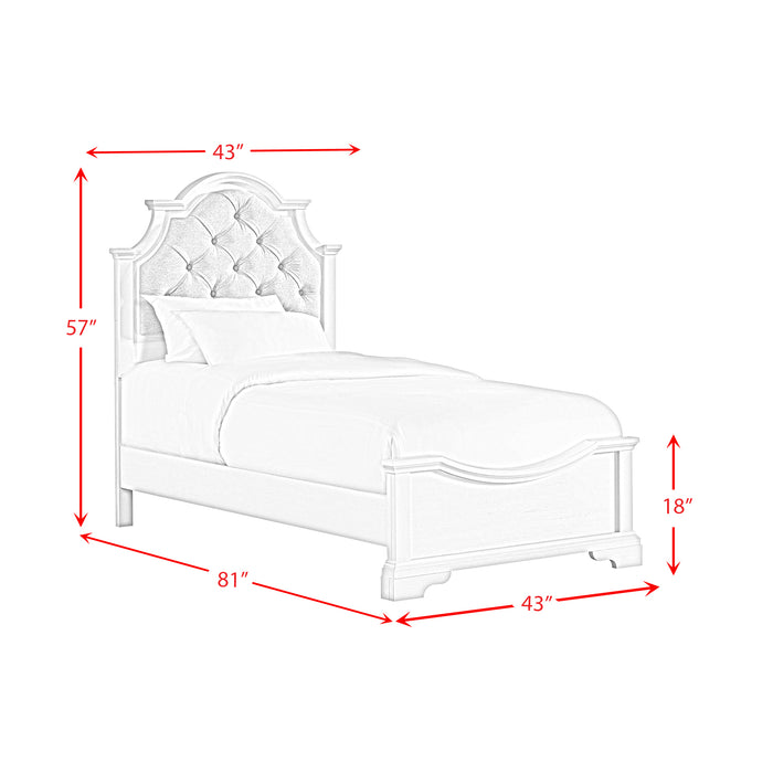 Eastwood Youth UPH Bed in Off-White - American Home Express Outlet (San Antonio, TX)