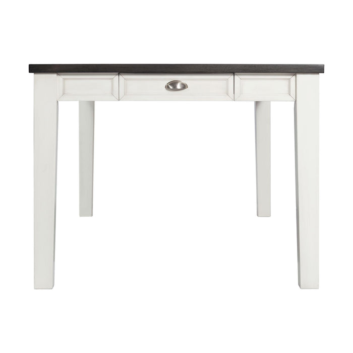 Kayla Two Tone Counter Height Dining Table with Storage