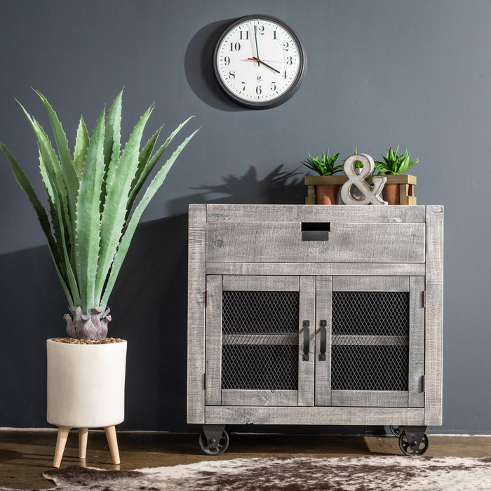 Industrial 2-Door Accent Chest