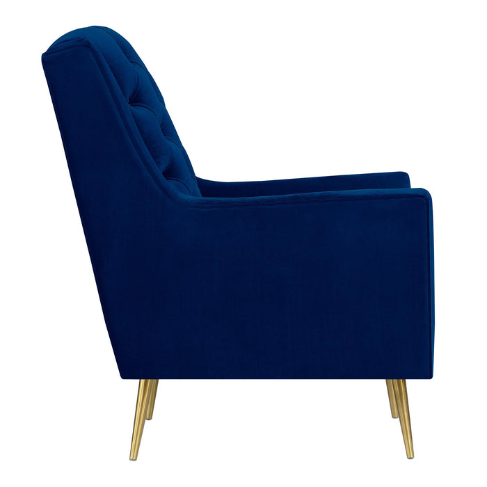 Bryan Accent Chair w/ Gold Legs