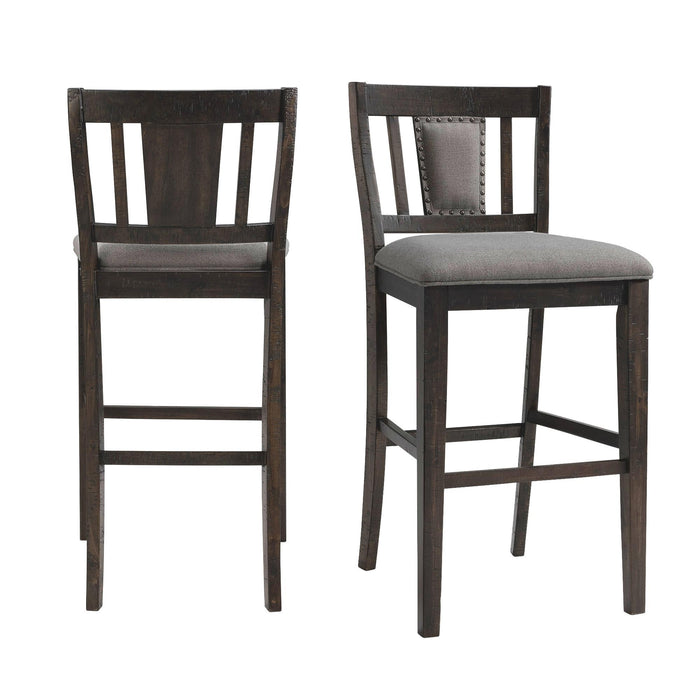 Morrison 30" Slat Back Bar Stool Set of 2 image