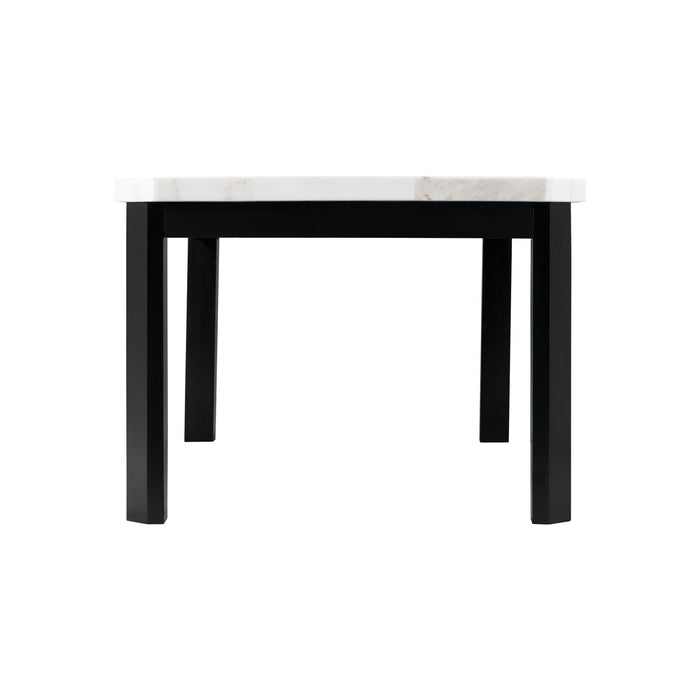 Francesca White Marble Standard Height Dining Table