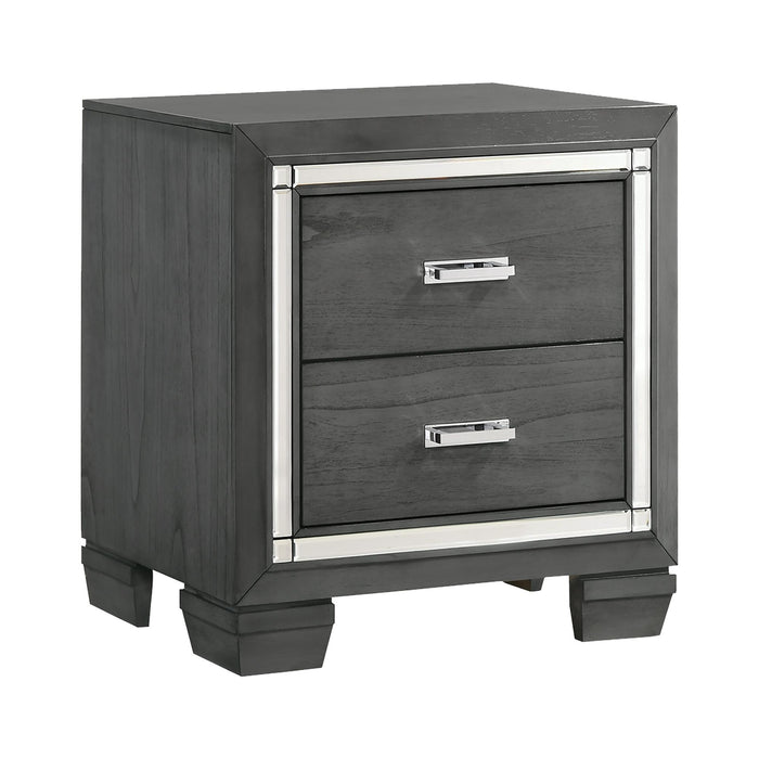 Titanium 2-Drawer Nightstand image