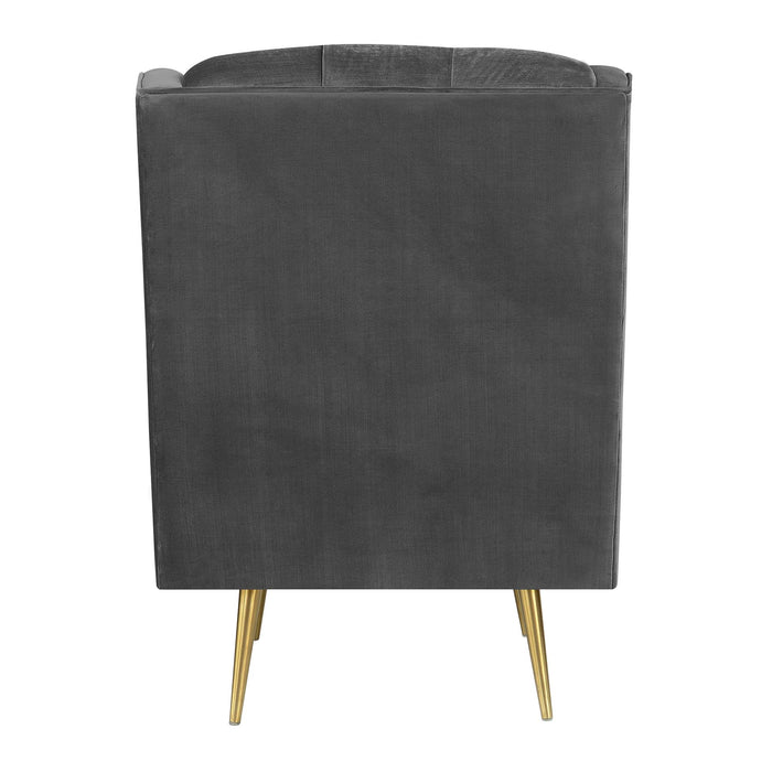 Bryan Accent Chair w/ Gold Legs