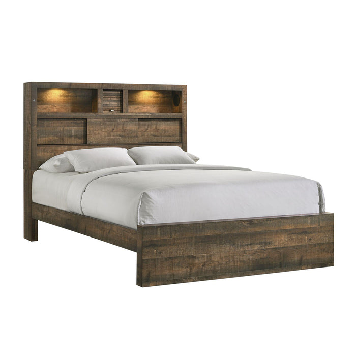 Bailey Queen Bookcase Panel Bed with Bluetooth - American Home Express Outlet (San Antonio, TX)