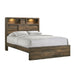 Bailey Queen Bookcase Panel Bed with Bluetooth - American Home Express Outlet (San Antonio, TX)