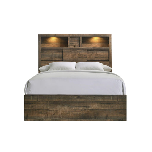 Bailey Queen Bookcase Panel Bed with Bluetooth - American Home Express Outlet (San Antonio, TX)