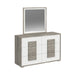 San Matteo Dresser and Mirror Set in Dual Tone - American Home Express Outlet (San Antonio, TX)