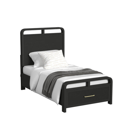 Ridgemont Storage Bedroom Set in Black with Grain - American Home Express Outlet (San Antonio, TX)