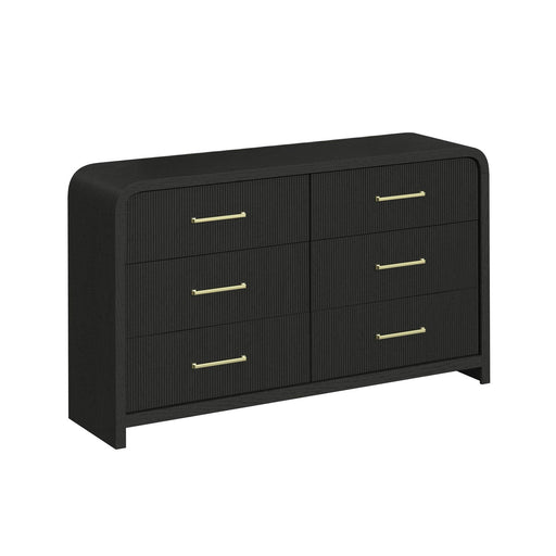 Ridgemont 6-Drawer Dresser in Black with Grain - American Home Express Outlet (San Antonio, TX)
