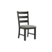 Martin Dining Side Chair with Grey Fabric - Black Finish (2 Per Carton) - American Home Express Outlet (San Antonio, TX)