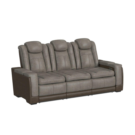 Lantana Power Motion Sofa with Power Headrest, Led, DDT, reading light and PWS in Rocky Grey/Brown - American Home Express Outlet (San Antonio, TX)