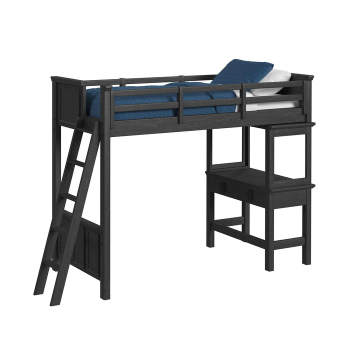 Hampton Kids Loft with Ladder and Desk with Speaker