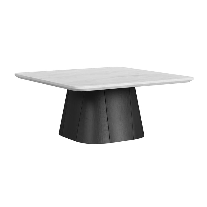 Edison 2PC Occasional Table Set in White and Black-Coffee Table & End Table - American Home Express Outlet (San Antonio, TX)