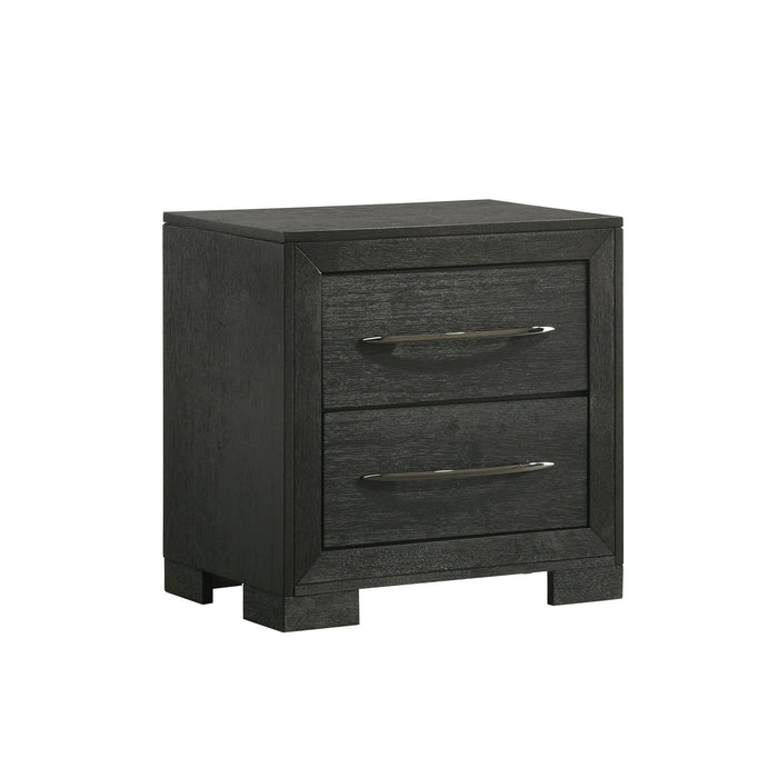 Allan 2-Drawer Nightstand in Black - American Home Express Outlet (San Antonio, TX)
