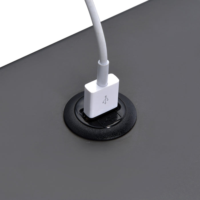 Ember Nightstand (C-1094) GREY NIGHTSTAND W/ USB