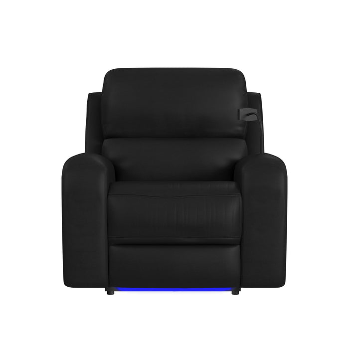 Euphora P3 Power Glider Recliner W/Heat & Massage, Music, Ipad holder W/wireless charger and USBC in Aline Black