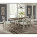 Farmington Rectangular Dining Table in Medium Brown and Washed Stone - American Home Express Outlet (San Antonio, TX)