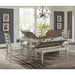 Farmington Rectangular Dining Table in Medium Brown and Washed Stone - American Home Express Outlet (San Antonio, TX)