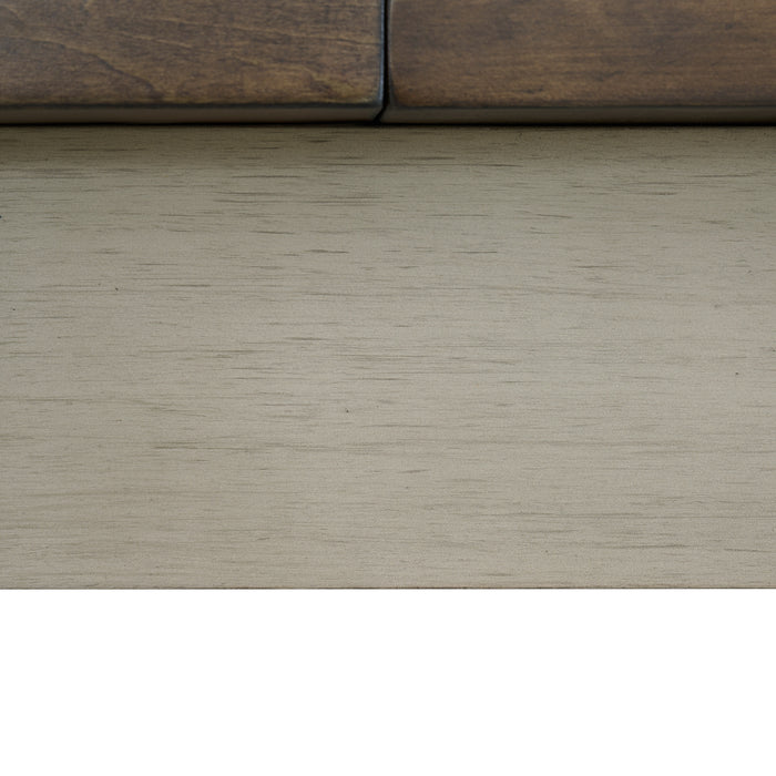 Farmington Rectangular Dining Table in Medium Brown and Washed Stone - American Home Express Outlet (San Antonio, TX)