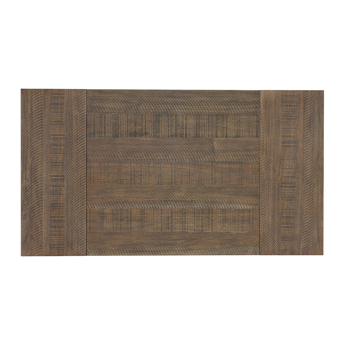 Farmington Rectangular Dining Table in Medium Brown and Washed Stone - American Home Express Outlet (San Antonio, TX)