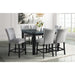 Francesca Counter Dining Gray Counter Velvet Side Chair (2 Per Pack) - American Home Express Outlet (San Antonio, TX)
