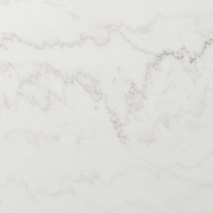 Francesca White Marble Rectangular 5PC Dining Set-Table & Four Grey Velvet Chairs