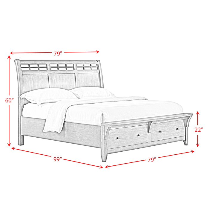 Gage Sleigh Storage Bed - American Home Express Outlet (San Antonio, TX)