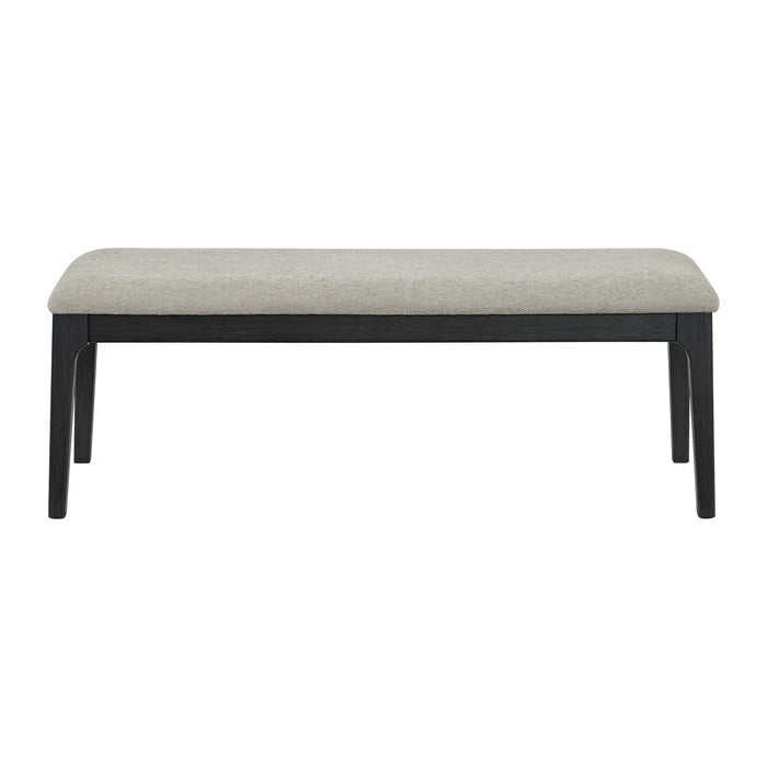 Garcia 6PC Dining Set with Table, 4 Chairs, and Bench in Black - American Home Express Outlet (San Antonio, TX)