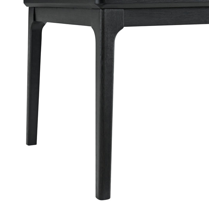 Garcia 6PC Dining Set with Table, 4 Chairs, and Bench in Black - American Home Express Outlet (San Antonio, TX)