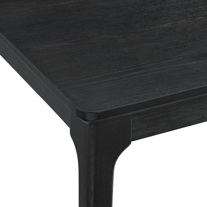 Garcia 6PC Dining Set with Table, 4 Chairs, and Bench in Black - American Home Express Outlet (San Antonio, TX)